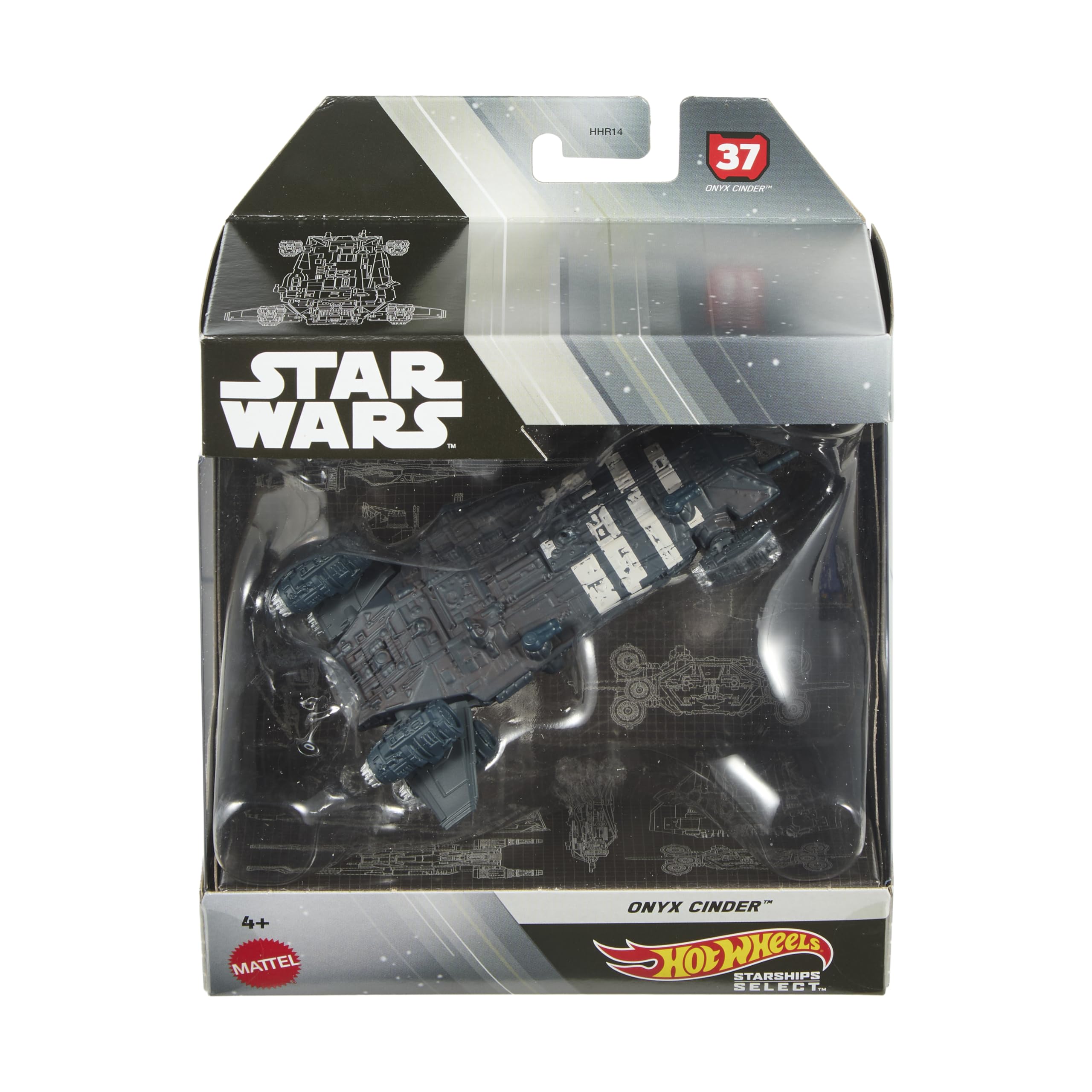 Hot Wheels Star Wars Starships Select #37 Skeleton Crew Ship Onyx